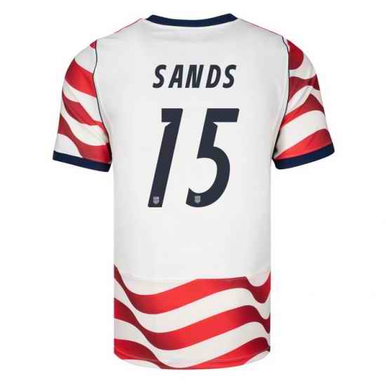 USA 2026 FIFA World Cup Soccer White Jersey Set ( Have Shorts ) James Sands #15